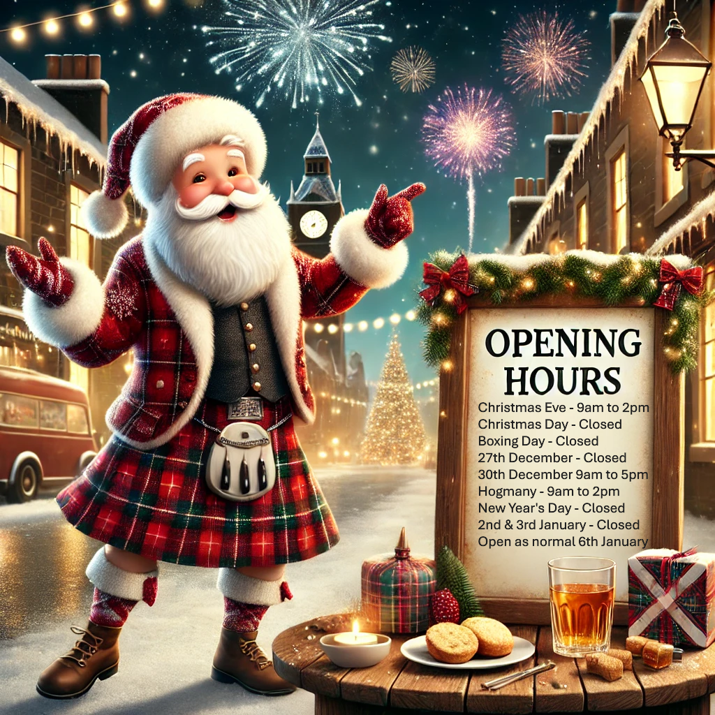 Scottish Santa at Hogmany